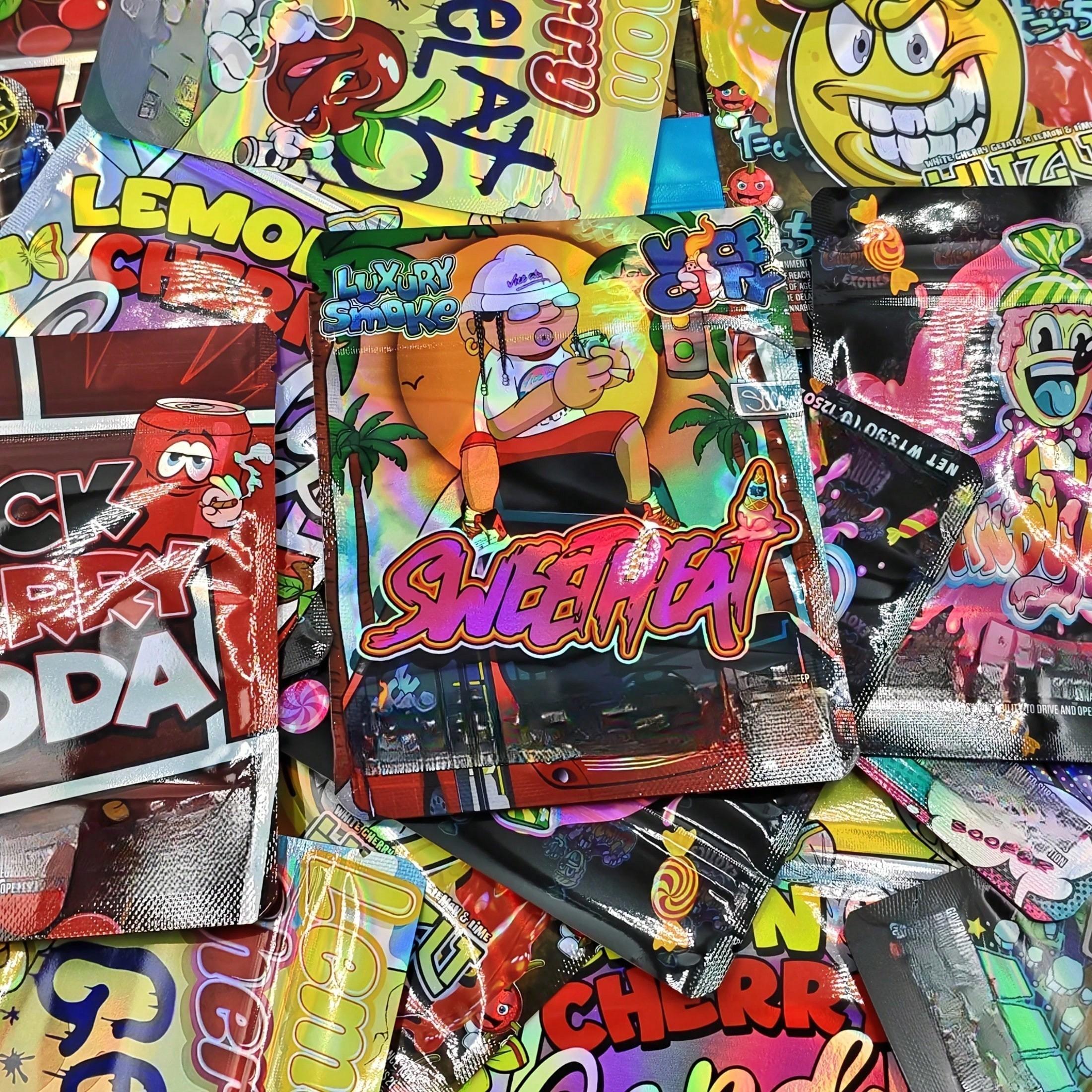 20/50/100 PCS Reusable Mylar Zipper Storage Bags — Ideal for Party Favors, Gift Packaging, and More