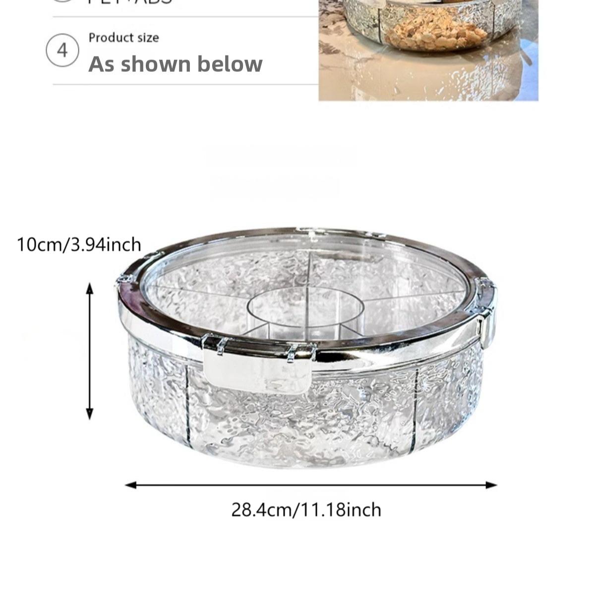 A Best Snack tray , Luxury Home Use, Living Room Coffee Table Snack Organizer, Snack Containers, Candy Nut Storage Box, Space-Saving Solution