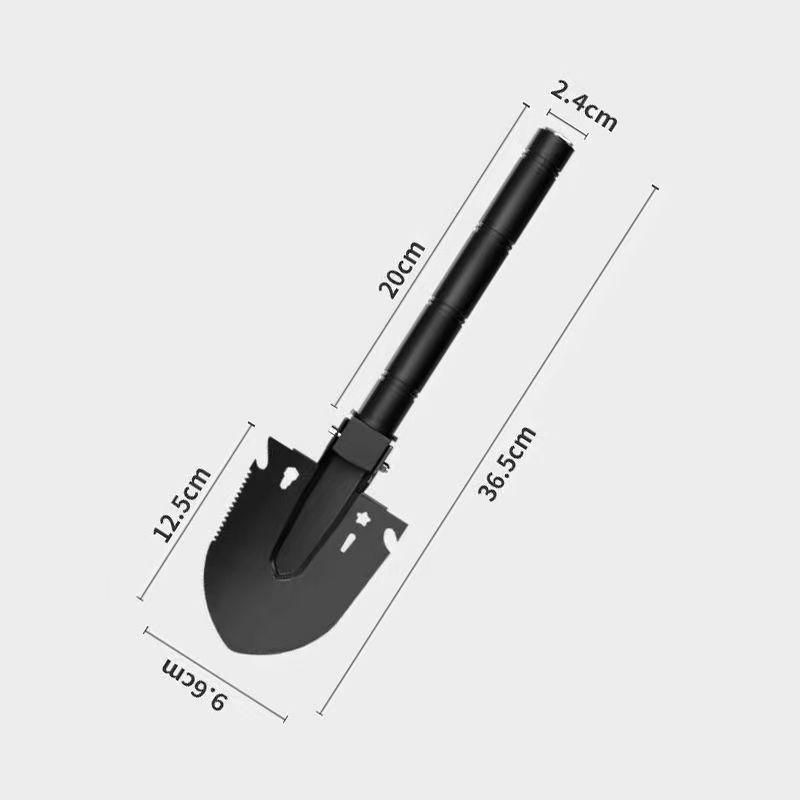 Versatile Engineer Shovel: For wilderness, off - road, rescue & fishing. Comes with compass, hex wrench, saw, opener. Easy to carry. A top outdoor multi - tool! fishing  time  fishing  lures Stainless Steel Knives Survival Supplies Stainless Steel Knives