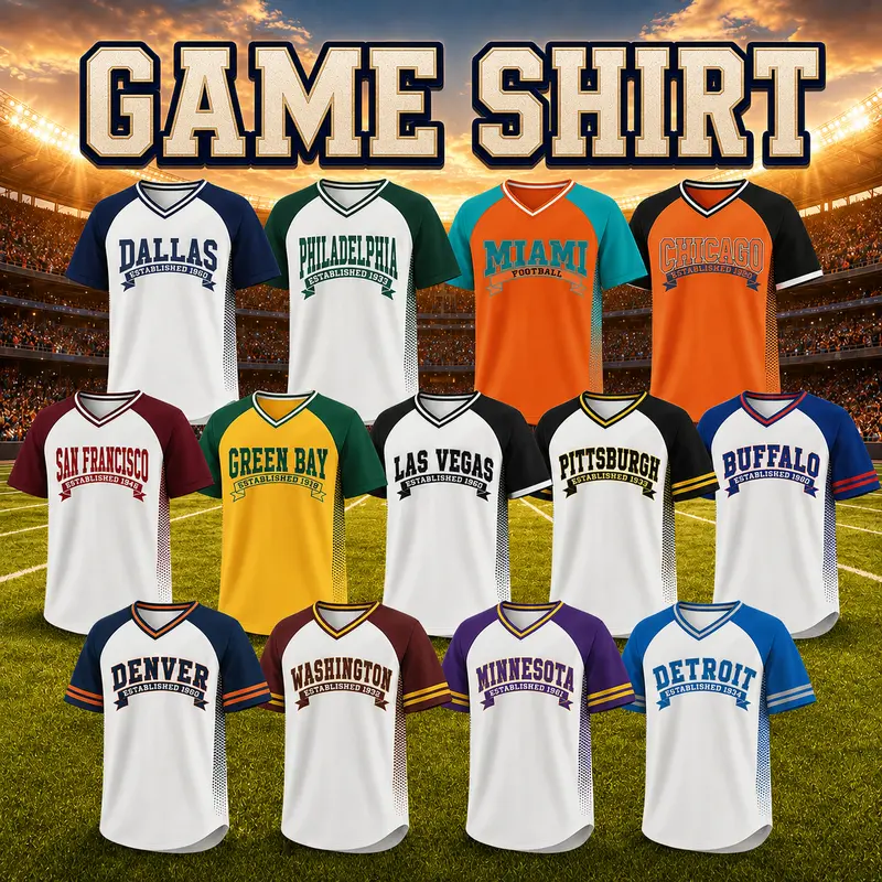 Unisex Retro Football Fan Graphic T-Shirt - White Navy, Raglan Sleeves, V-Neck Cotton Top, 1960 Dallas Helmet Print, Relaxed Silhouette, Breathable Denim Accents, Trendy Casual Sports T-Shirt for Everyday Wear, Game Day Gift