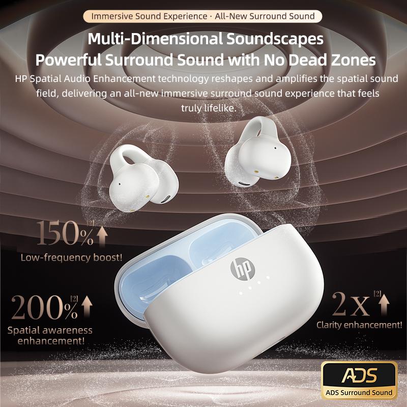Hp Ipx4 Waterproof Wireless Earbuds, Fast Charging Long Lasting, Secure Fit, Touch Control, Auto Pairing, Ideal for Daily Use, Sports, Travel