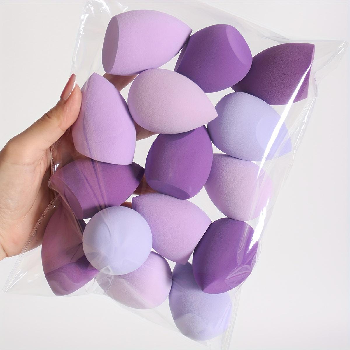9 pieces of random color and shape beauty sponge, foundation mixed sponge set, suitable for liquids, creams and powders, free of latex dual-purpose wet and dry makeup puffs, suitable for all skin types