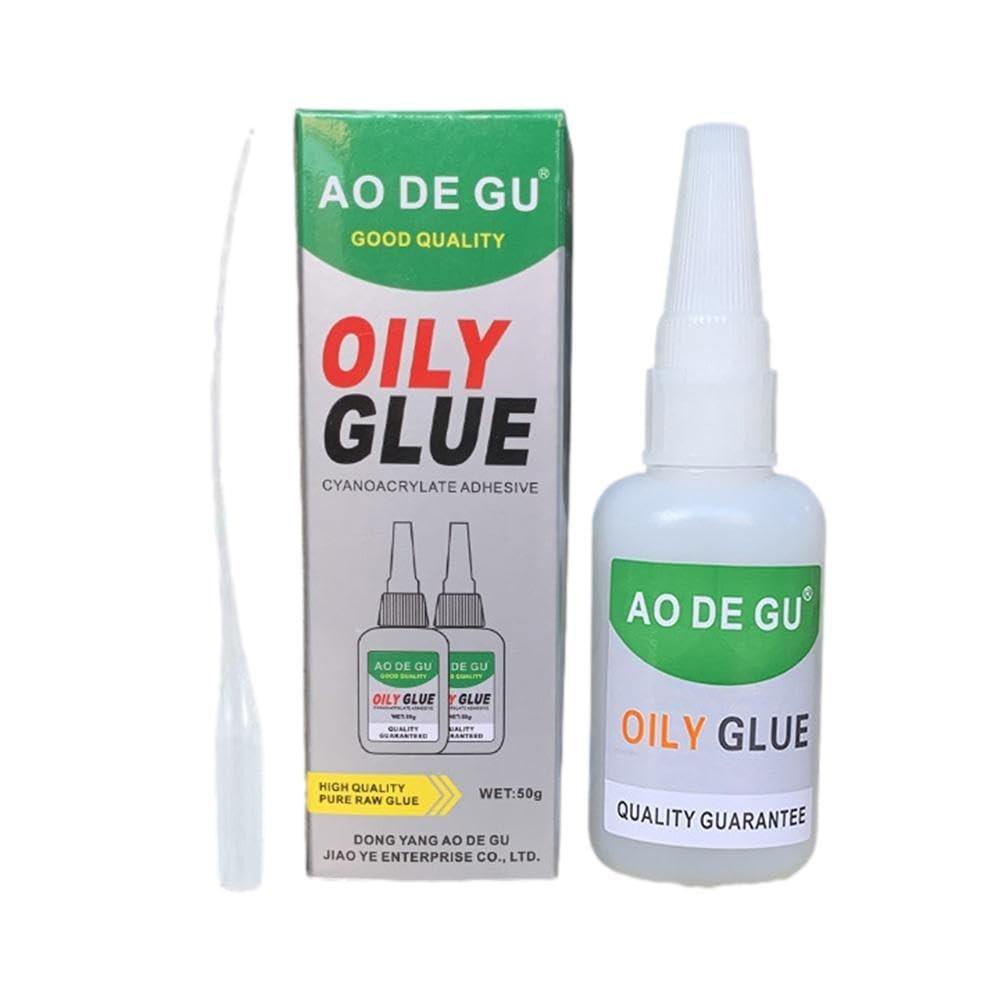 High-Strength Oily Super Glue, 20g Multi-Surface Adhesive for Wood, Metal, Ceramic, Leather, Instant Glue for Resin, Ceramic, Metal, Glass