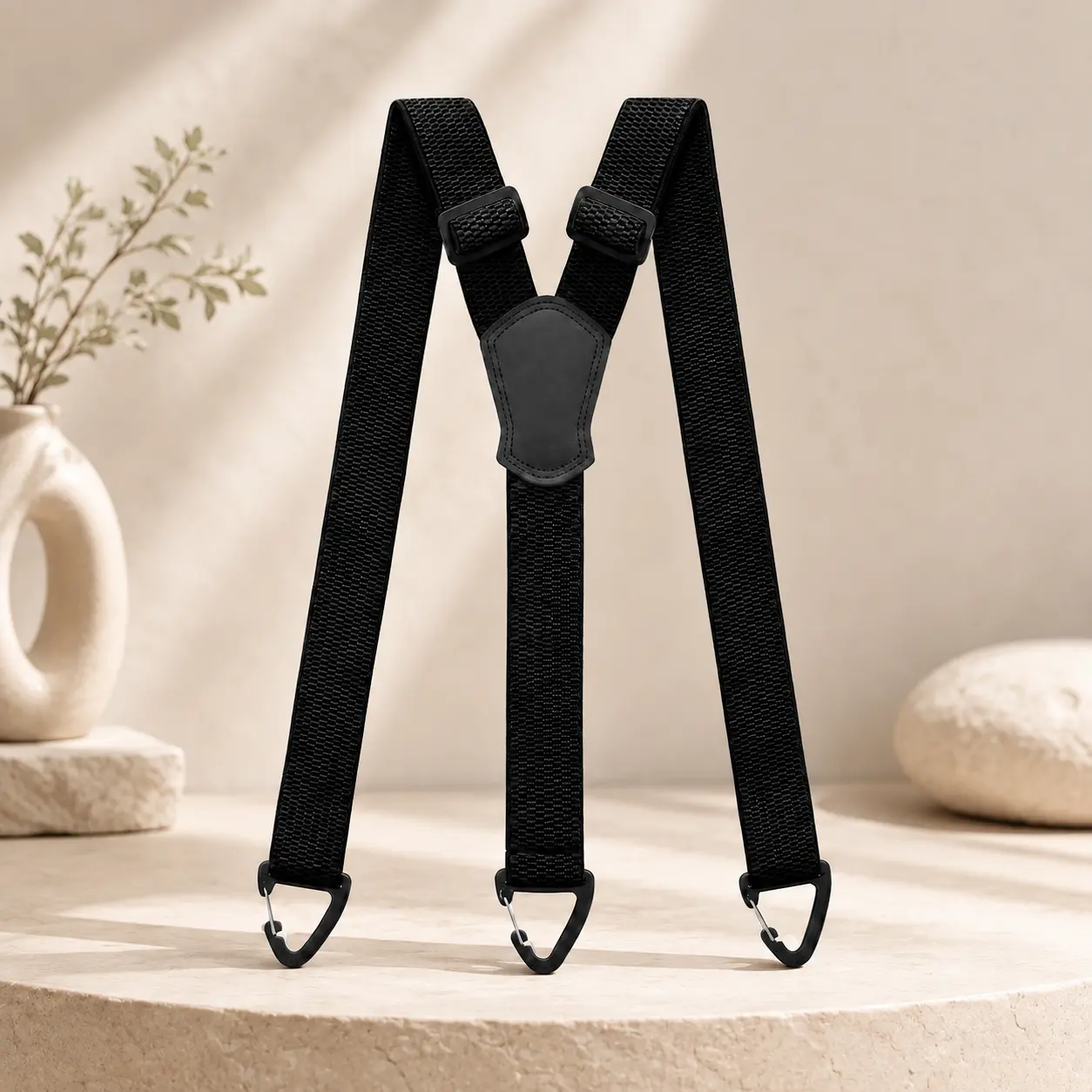 Invisible Suspenders for Men and Women 1.5 Inch Wide Heavy Duty Straps with 3 Snap Loops for Everyday Pants
