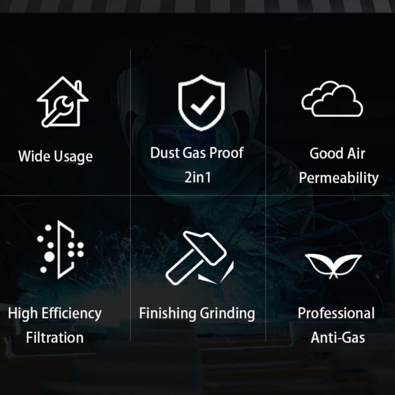 Reusable Full Face Mask with Double Filter, 29 in 1 Full Face Mask, Anti Gas & Anti Dust & Anti Poisonous Gas Mask, Suitable for Painting, Woodworking, Construction, Dustproof Gasproof Mask Reusable Full Face Mask with Double Filter, 29 in 1 Full Face Mask, Anti Gas & Anti Dust & Anti Poisonous Gas Mask, Suitable for Painting, Woodworking, Construction, Dustproof Gasproof Mask