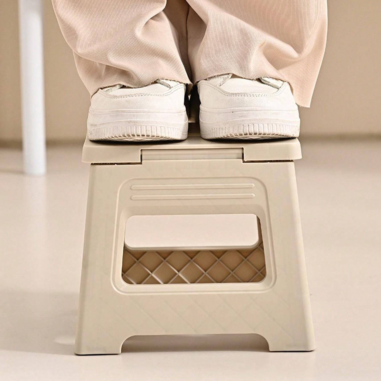 Foldable Ultra-Light Step Stool, Durable Adjustable Plastic Folding Chair, Portable Outdoor Travel Fishing Seat, Home Use Small Bench