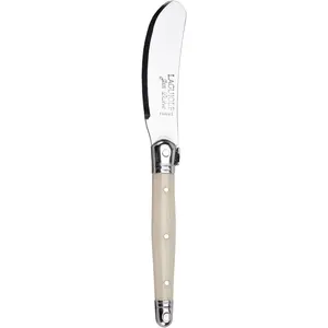 Jean Dubost Laguiole Mini Spreader, Ivory Handle - Rust-Resistant Stainless Steel - Made in France