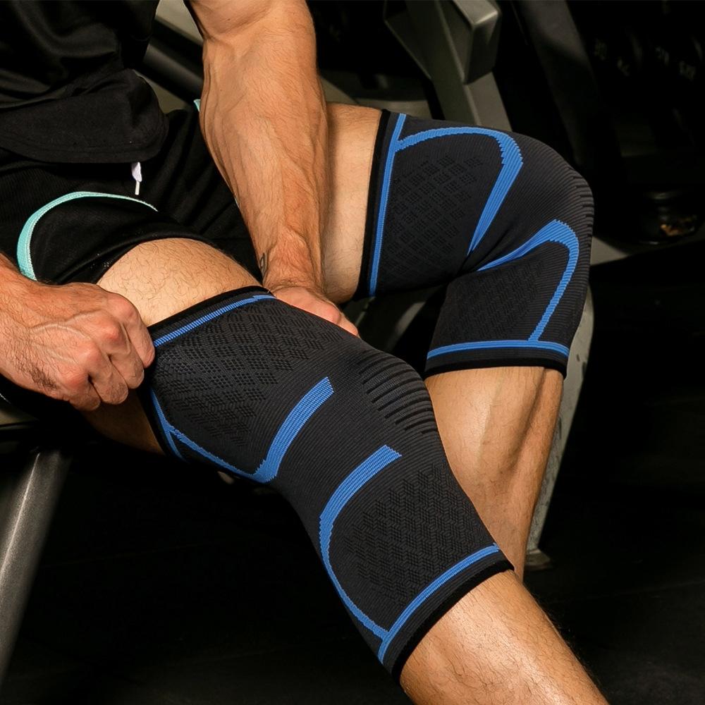 Compression Knee Support Brace, High Elasticity for Joint Recovery Stability, Breathable Anti-Slip Comfortable, Adjustable Strap for Running Hiking Basketball Sports, Essential Protective Gear