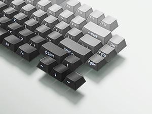 GravaStar Mercury K1 - Gradient White 75%  Wireless Mechanical Gaming Keyboard - Aluminum Alloy Exoskeleton, Gasket - Mounted, Hot - Swap Sockets, Linear Switches