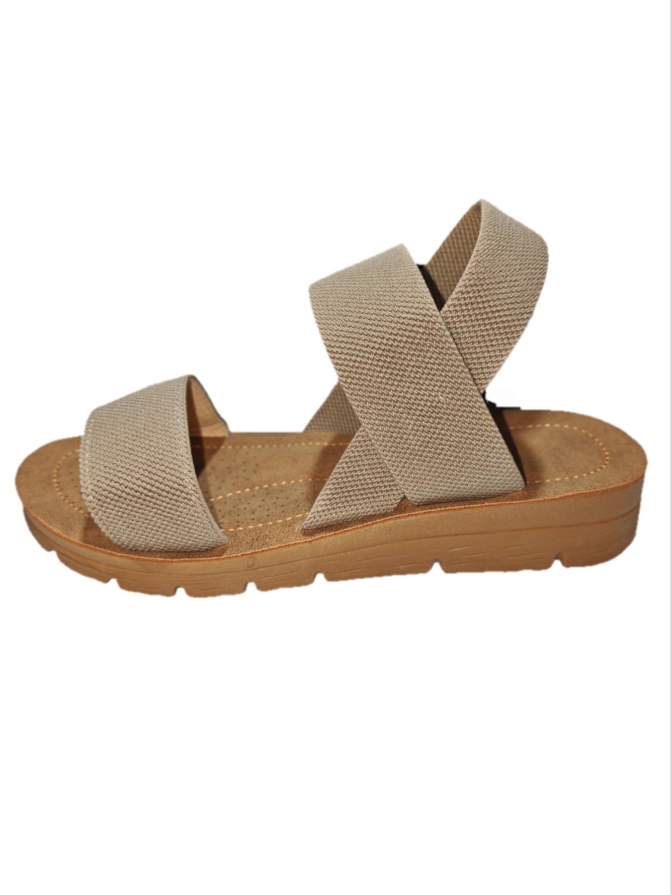 Women's Summer 2024 Fashionable Slip on Flat Sandals, Bohemian Trending Sandals, Casual Comfortable Sandals for Beach Party, Simple Comfortable Shoes for Indoor and Outdoor