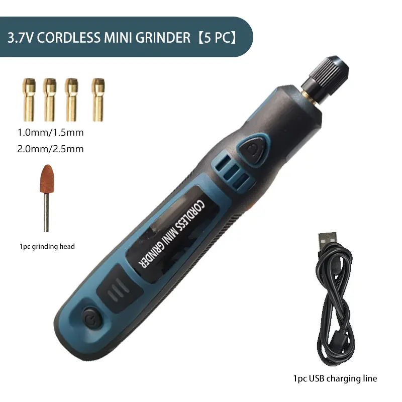 3.7v Mini cordless grinder, Portable Multi-Functional Handheld Polishing Tool, Jade Carving and Grinding Machine, Small Drill for Home Use