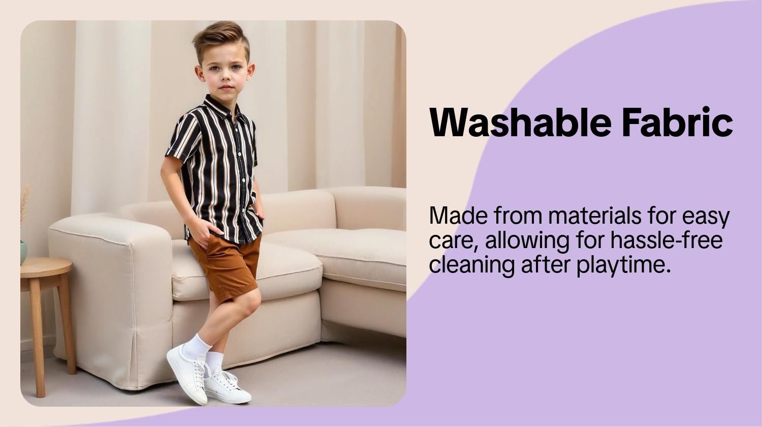 Boys' Summer Set, Striped Sets, Striped Shirt & Solid Color Shorts, Casual Wear for Vacation & Outdoor Activities, Ages 4-7