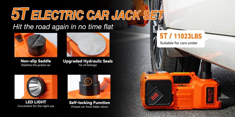 Easy-to-use jack with sturdy construction. Perfect for cars, SUVs, and light trucks. Portable and reliable.