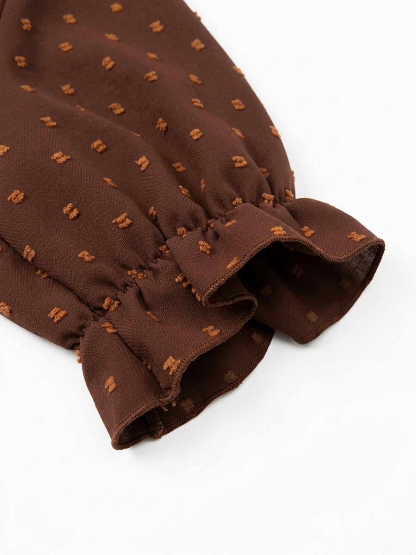 Plus Size Women's V Neck Ruffle Babydoll Shirt, Loose Fit Summer Blouse, Fashionable Comfortable Design, Ideal for Daily Wear, Perfect for Casual Occasions