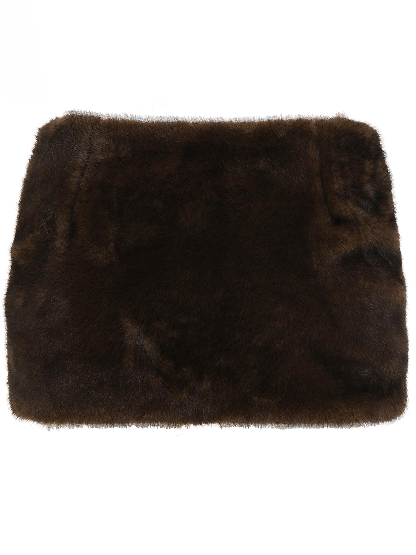 Sexy Bodycon Ruched Skirt, Faux Fur Pleated Half Skirt, Slim Fit High Waist Design, Perfect for Evening Wear & Parties