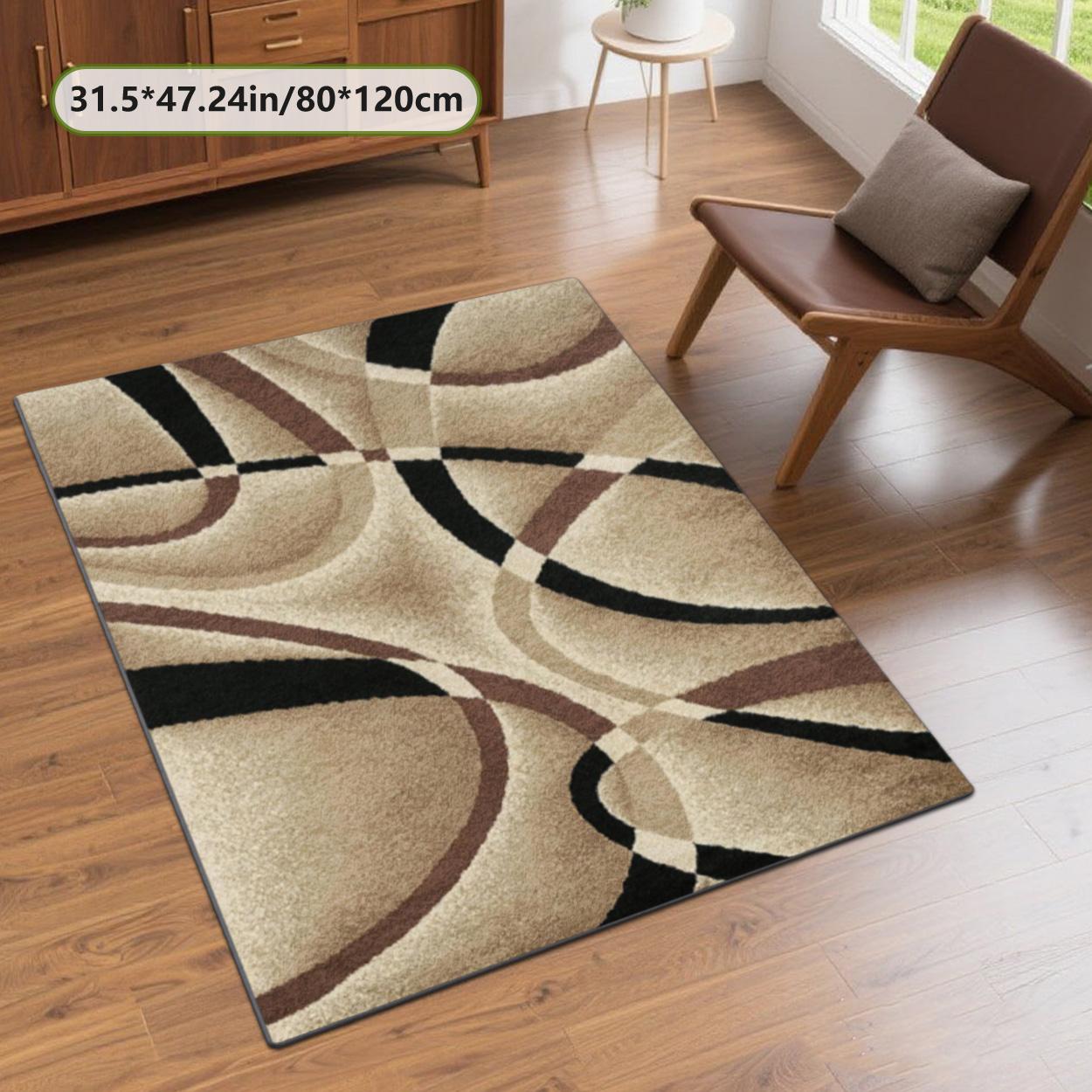 Velvet soft and comfortable patterned printed carpet, suitable for multiple scenarios, Living Room Rug, available in various sizes, soft and non-shedding, Abstract Area Rugs, Decorative Rug