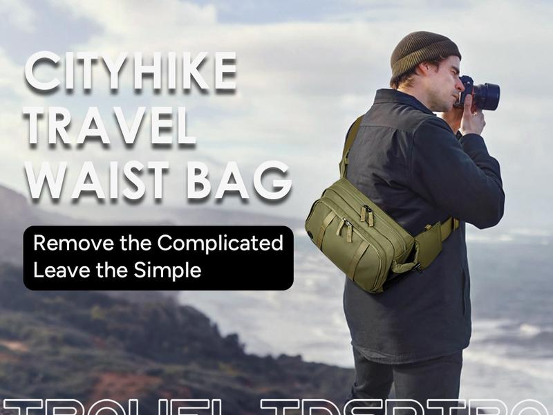 travel inspira Waist Pack Bag Fanny Pack for Men&Women Hip Bum Bag with Adjustable Strap for Outdoors