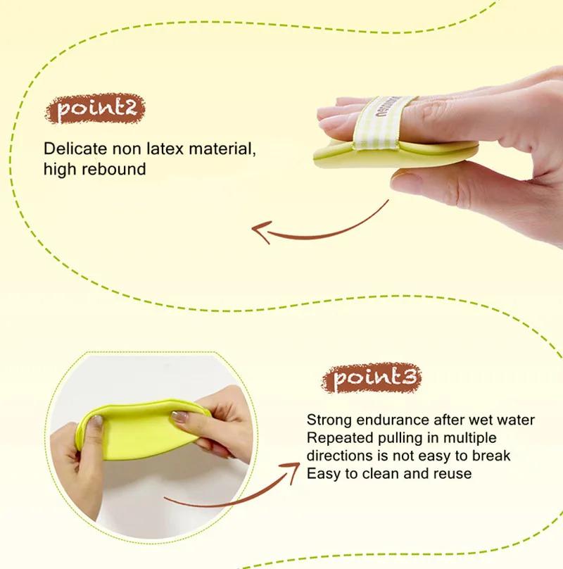 MOTONEOZEN 4pcs Makeup Blender Puffs Soft Smooth Powder Liquid Foundation Concealer Cosmetic Sponge Applicator Tool Dry Wet Use