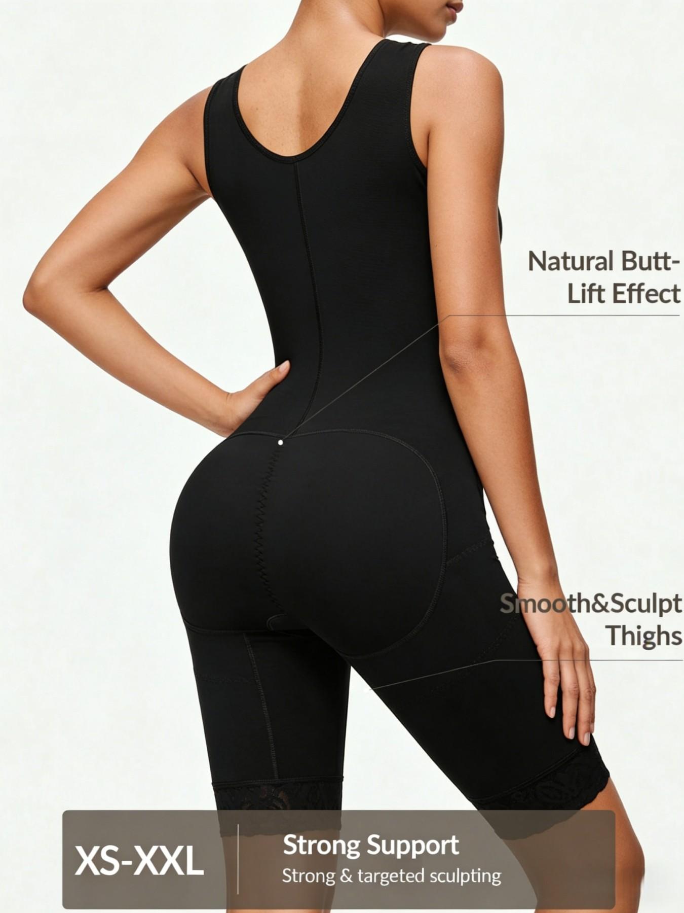 1 Count Women's Shapewear Bodysuit, Fajas, Colombian Shapewear Tummy Control Butt Lifter, Firm Control Body Shaper Jumpsuit with Adjustable Hooks, Sculpting Body Shaperwear for Daily Wear, Suitable For Daily Wear Or Gym