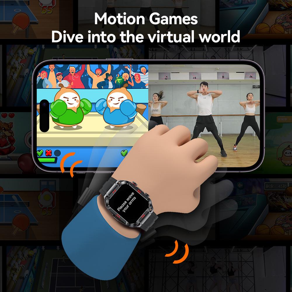 Smart watch voice control music playback heart rate motion detection waterproof band hd fitness answer call s320b