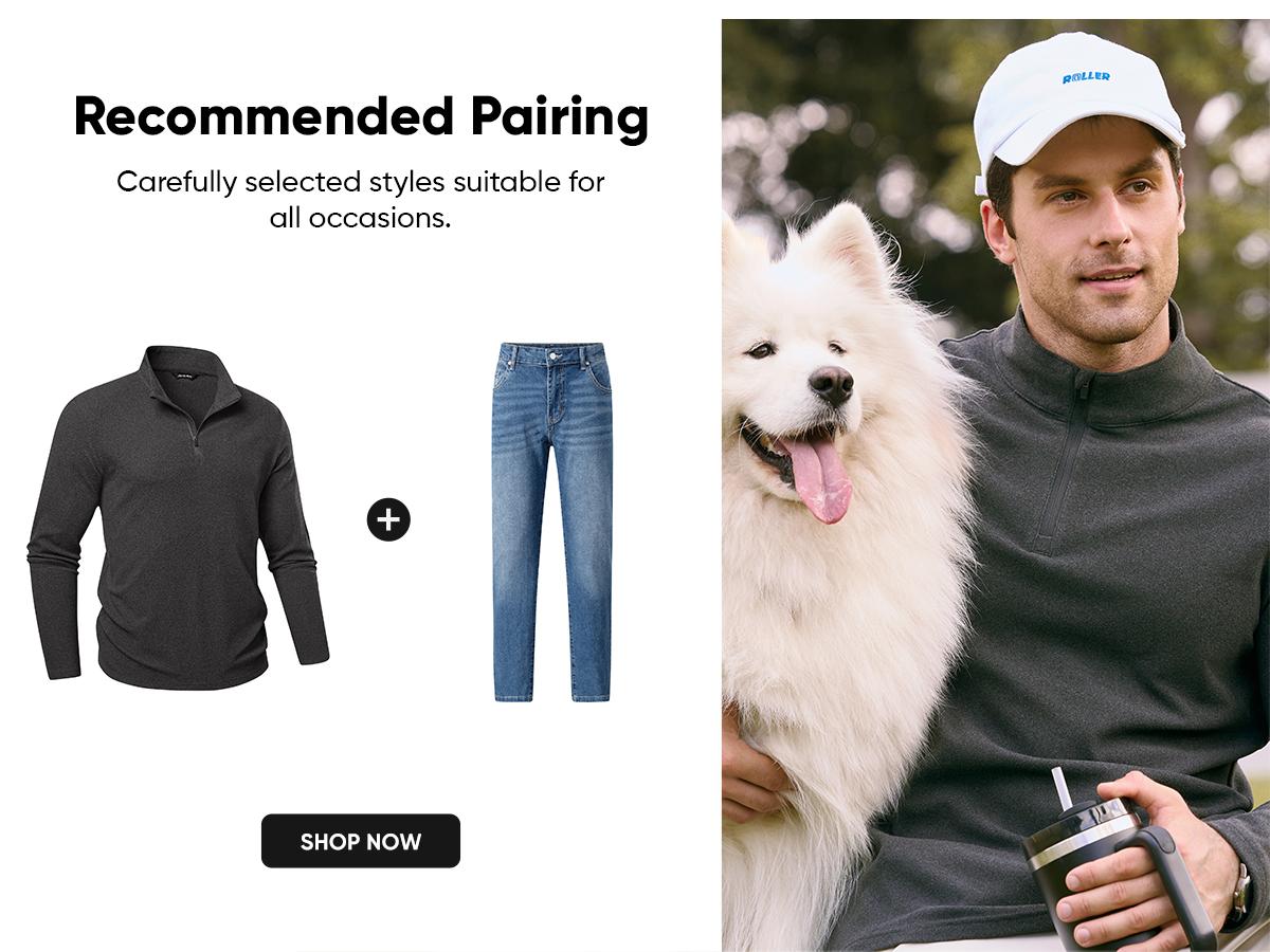 JMIERR Men's 2026 Casual Quarter Zip Pullover Sweatshirts Stretch Fall Polo Plush Long Sleeve Shirt Comfy Underwear JMIERR Men's 2026 Casual Quarter Zip Pullover Sweatshirts Stretch Fall Polo Plush Long Sleeve Shirt Comfy Underwear