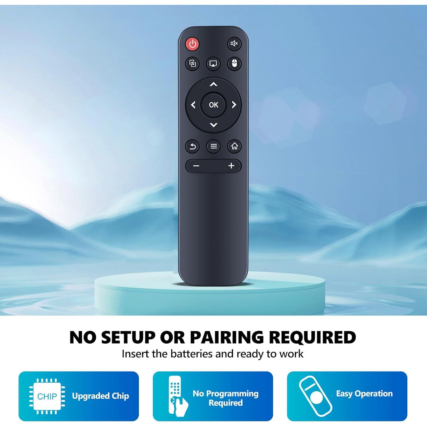 Replaced for Mini Projector HY300 HY300Pro Remote Control, for  HY300Pro, HOTPEAK PR06, Nonete NT30, SKUOU HY300 Plus, Maypug P1 Mini, HIPPUS HY300Pro,  HY300Pro, Aubor HY300Pro, Xgody