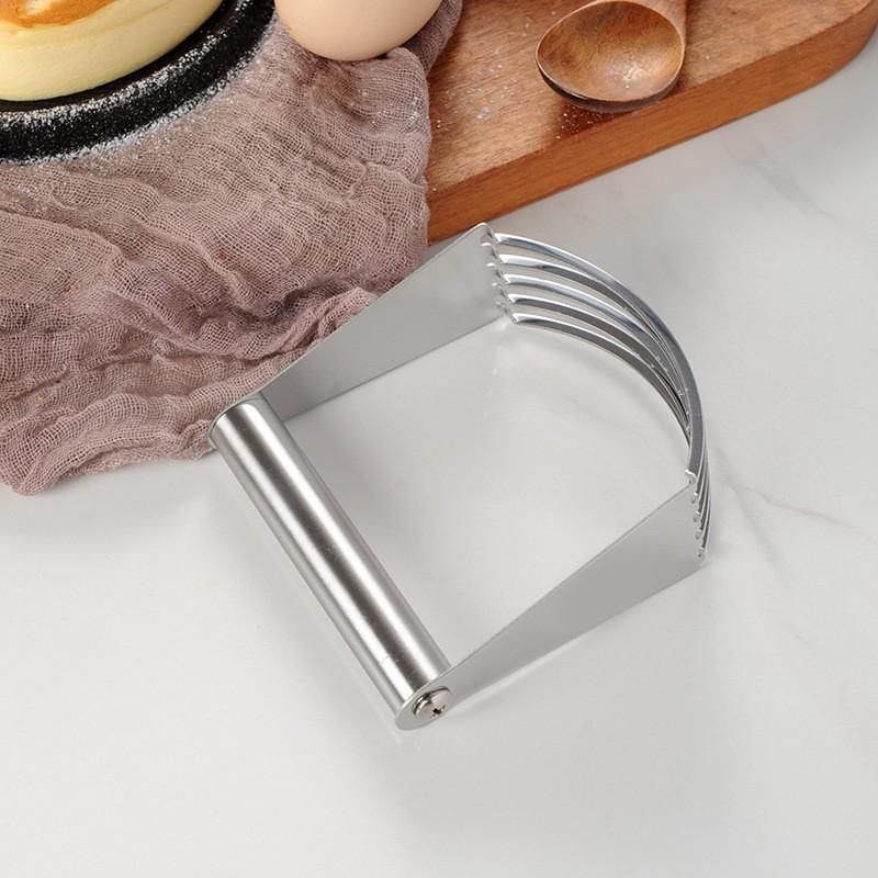 Stainless Steel Manual Flour Grinder, Dough Blender, Baking Tool, Handheld Mixer, Food Processor, Kitchen Utensil