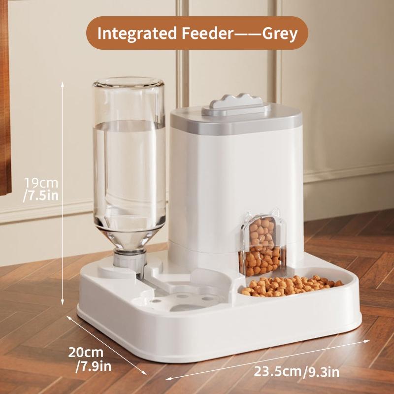 Automatic Pet Feeder and Water Dispenser Combo, Large Capacity Food and Water Feeder for Dogs and Cats, Easy to Use Pet Supplies