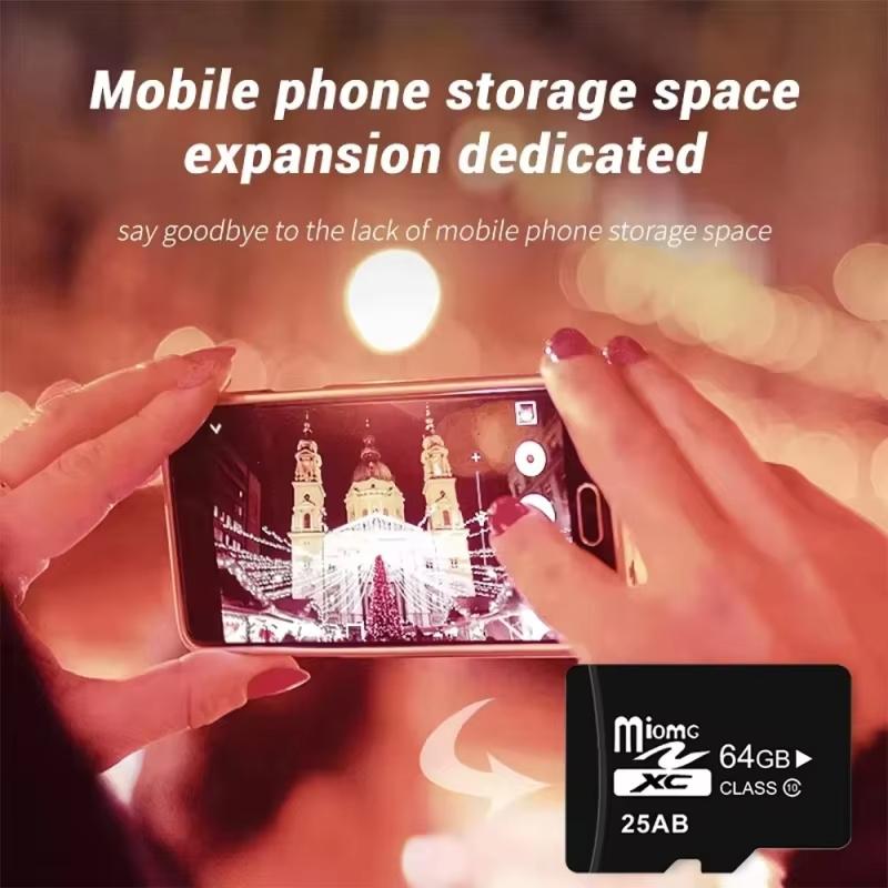 High-Speed Micro SD Card, 4GB 16GB 32GB 64GB 128GB, Uhs-1 Class10 TF Memory Card, Fast Storage Solution, Mini Flash Drive, Camera Memory Card, MicroSD Card
