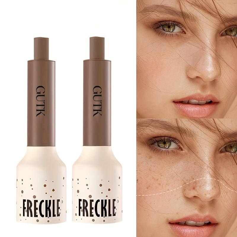 Waterproof Freckle Stamp Pen, 5-Point Natural Fake Freckles Makeup Pen, Quick-Dry & Smudge-Proof Long-Wear, Skin-Friendly Formula, Easy to Create Realistic Freckle Look, 4 Vibrant Shades for All Skin Tones