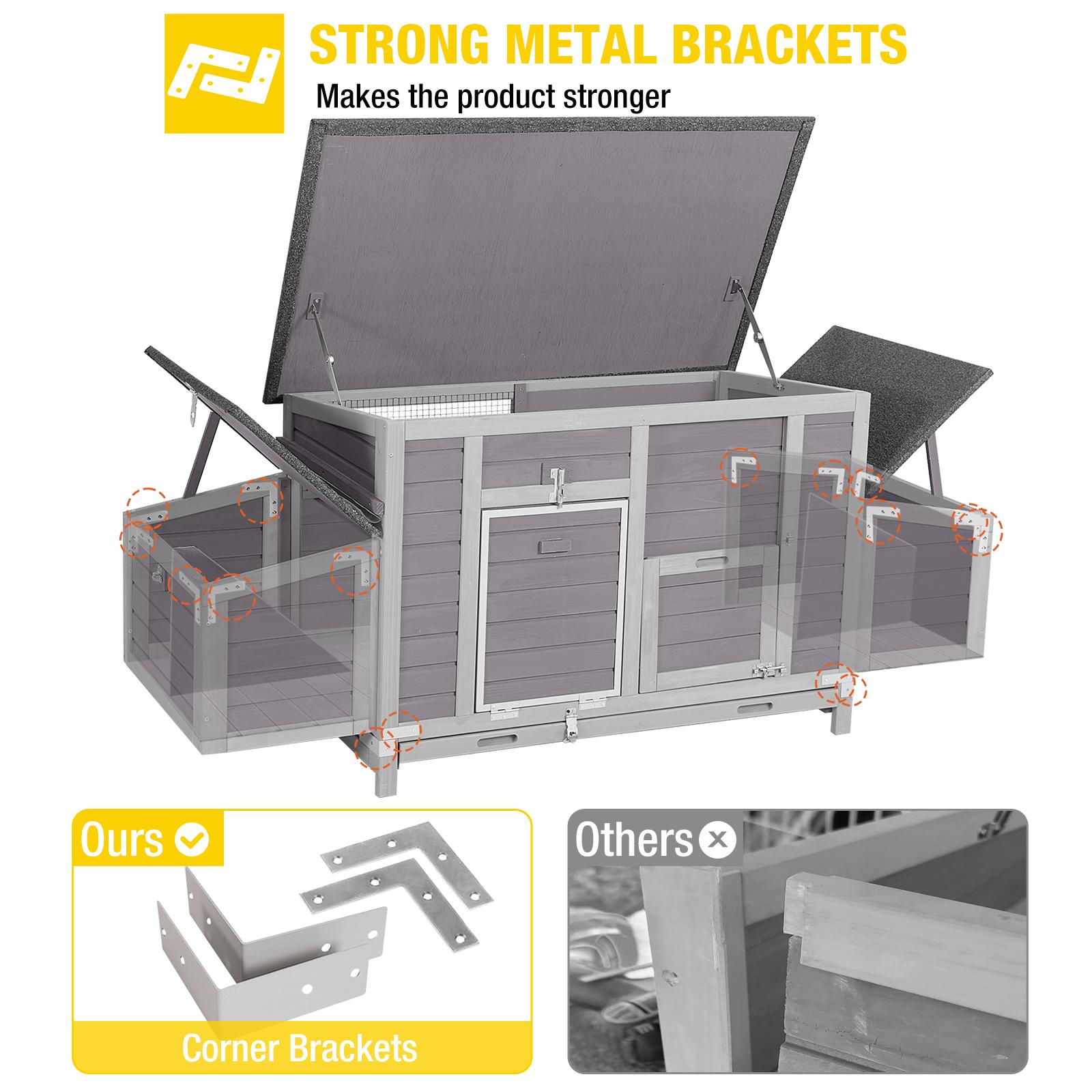 Aivituvin-AIR69 Wooden Chicken Coop for 2-4 Chickens (without chicken run) Aivituvin-AIR69 Wooden Chicken Coop for 2-4 Chickens (without chicken run)