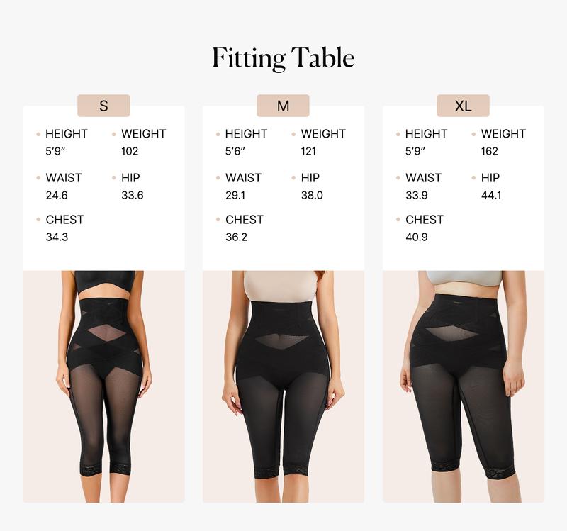 Nebility Women's High-Rise Workout Capri Leggings Lace Trim Footless Sheer Shapewear Womenswear Athleisure Style Pants Minimalist Gym Leggings