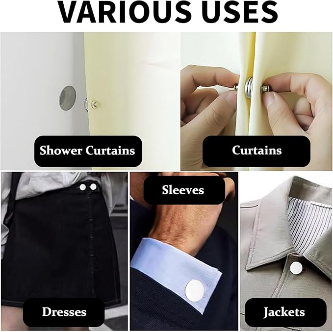 20 Counts Curtain Magnets Closure, Magnetic Curtain Clips, Magnetic Suction Closure Curtain Magnets Stop Light Infiltration Keep Curtain Closed for Home Bedroom Office Draperies 20 Counts Curtain Magnets Closure, Magnetic Curtain Clips, Magnetic Suction Closure Curtain Magnets Stop Light Infiltration Keep Curtain Closed for Home Bedroom Office Draperies