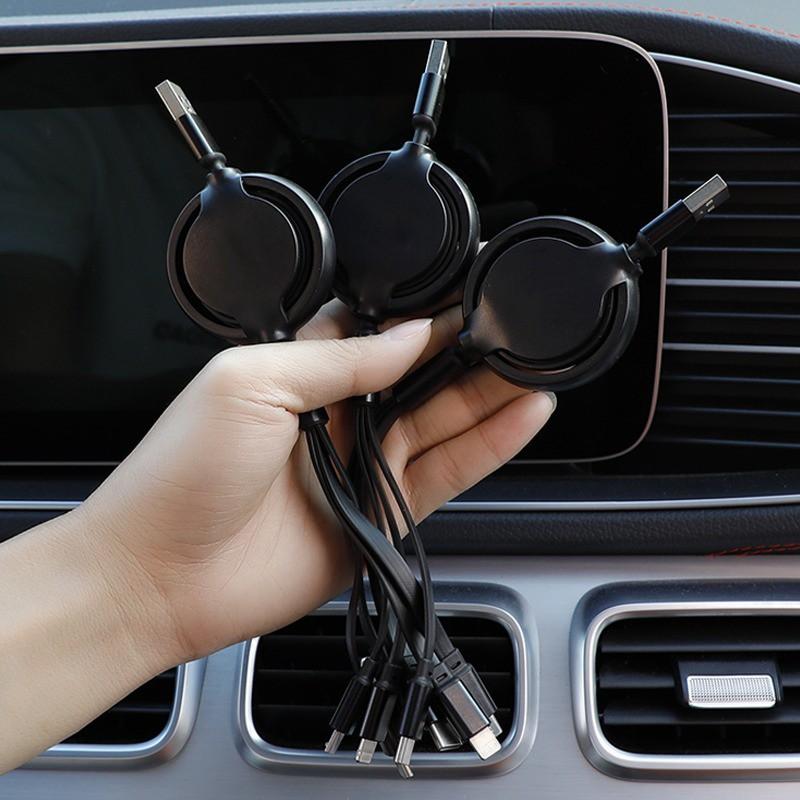 3-In-1 Charging Cable, Multi USB Port, Type-C & Micro USB, Compatible with Kia Models, Durable Design, Ideal for Daily Use
