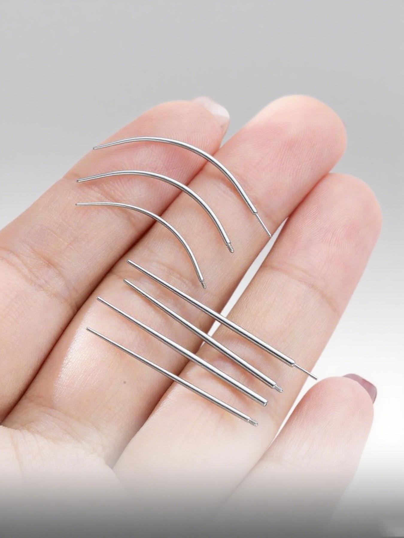 Body Piercing Jewelry Replacement Tool Set, Medical Grade Stainless Steel Cones & Beads Clips for Earrings Nose Rings Lip Studs