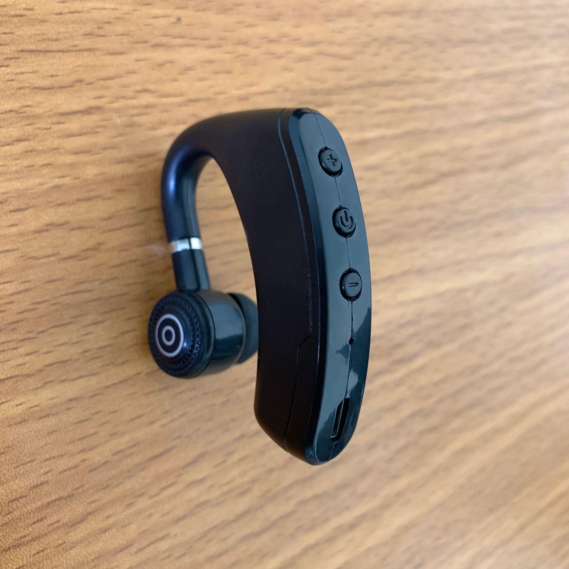 Car Bluetooth Earpiece with Ear Design Stereo Sound HD Clear Call Stable Fit for Safe Driving