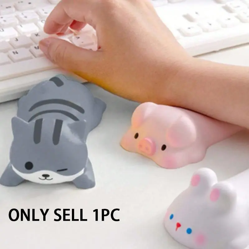 Cute Design Wrist Rest, Creative Animal Design Mouse Elbow Pad Arm Rest, Slow Rising Mouse Pad, Ergonomic Mouse Pad, Office Supplies for Home Office Desk, Gifts For Girl, Anime Mousepad, Mouse Pad with Wrist Rest