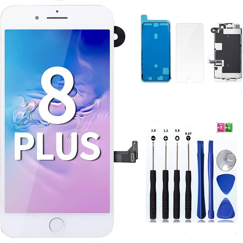 for iPhone 8 8Plus  Generation Screen Replacement , LCD Display Touch Frame Digitizer Full Assembly Repair Tool Kits