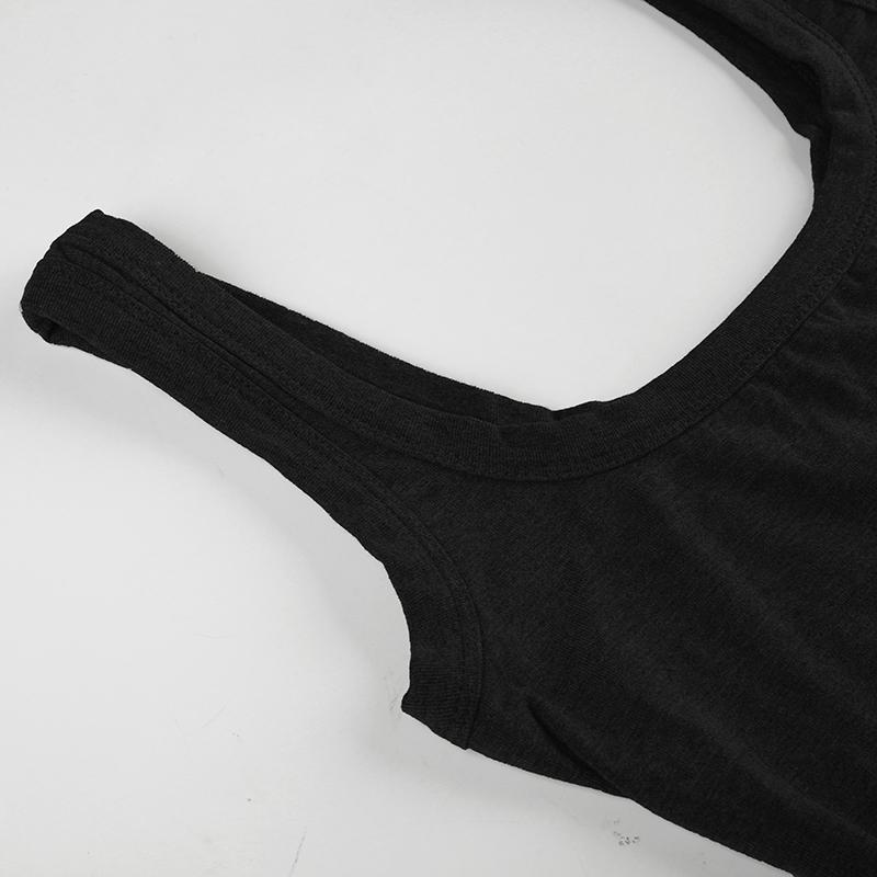 Women's Solid Square Neck Tank Romper, Casual Comfy Sleeveless Body Hugging Skinny Romper for Daily Wear, Ladies Clothes for Fall & Winter