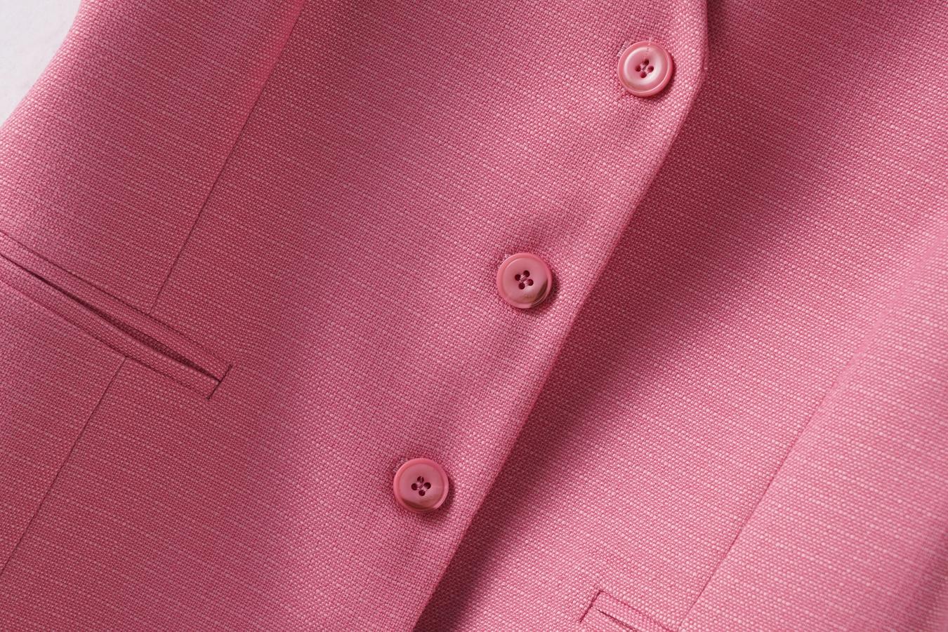 Women's Solid Button Front Vest Blazer, Elegant V Neck Pocket Suit Vest For Work Office Business, Ladies Spring & Fall Clothes, Modern Easy Wear