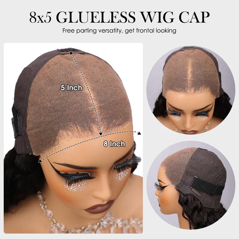 Pizazz Hair 1B/27 Highlight Body Wave Lace Front Wigs 8x5 Glueless HD Transparent Lace Frontal Wigs for Women Honey Blonde Ombre Lace Front Wig Human Hair Body Wave 220% Density