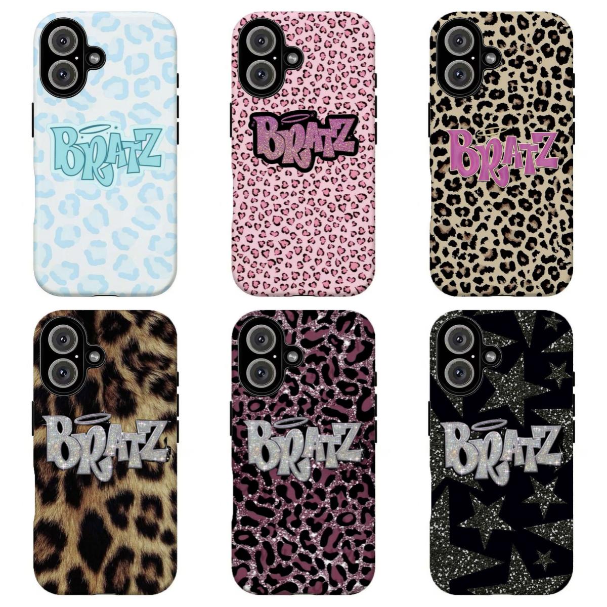 FL-Brat2 Y2K Leopard Print Phone Case,Retro 2000s Fashion Aesthetic Cover For iPhone 11 12 13 14 15 16 17 Air Pro Max for Samsung S26 S25 S24 S23 S22 S21 Case,Gift for her/him, Accessories, Custom