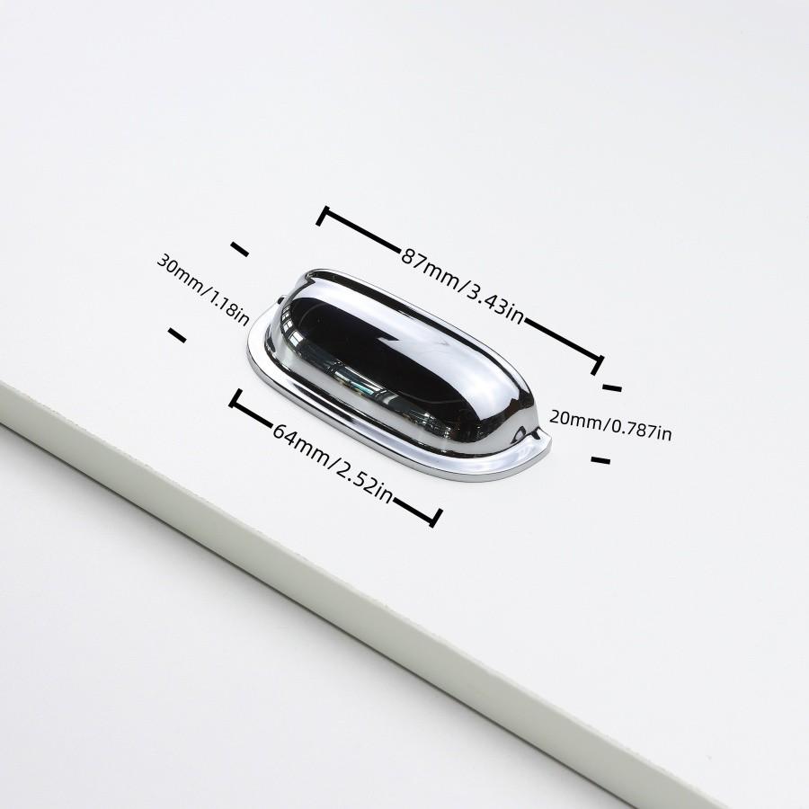 Luxury Shell Pulls Handle Solid Zinc alloy Semicircle Cabinet Handles American Wardrobe Drawer Knobs Kitchen Furniture Handles