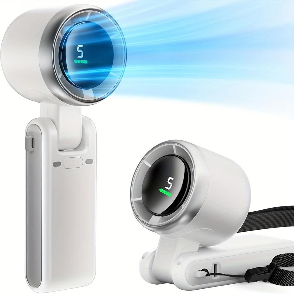 Portable Handheld Turbo Fan, Multifunctional 5-Speed Fan, 3600 mAh Battery-Operated, Up to 10 Working Hours, 3-in-1 Rechargeable Hand Fan with Air Turbo Tech Cooling for Outdoor Activities, Travel, Work and Father's Day Gift #GLOBAL PICKS Portable Handheld Turbo Fan, Multifunctional 5-Speed Fan, 3600 mAh Battery-Operated, Up to 10 Working Hours, 3-in-1 Rechargeable Hand Fan with Air Turbo Tech Cooling for Outdoor Activities, Travel, Work and Father's Day Gift #GLOBAL PICKS