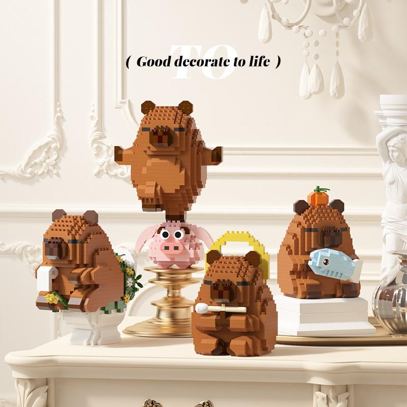 Creative Dolphin Building Block Set, Made From Microgranule Abs Material, Desktop Decoration, Perfect Gift for Girlfriend Birthday Christmas Halloween