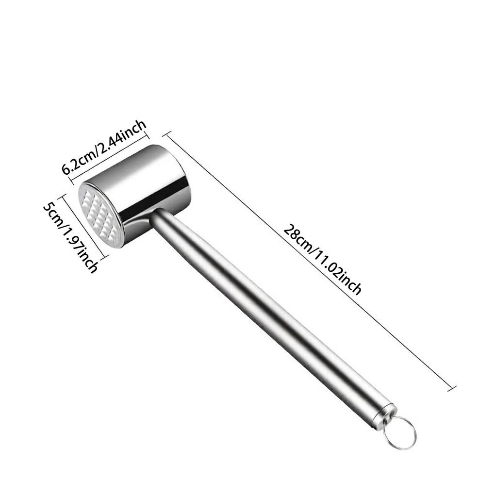 304 Stainless Steel Multi-Use Meat Tenderizer Hammer, Kitchen Tool for Cooking, Durable and Versatile, Perfect for Home Use