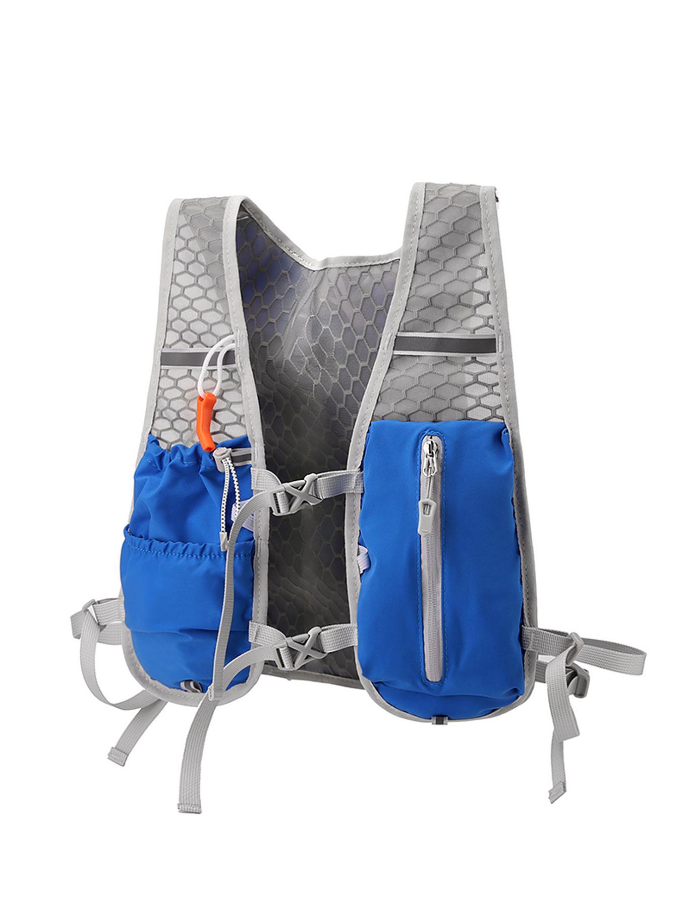 Running Hydration Bladder Backpack, Multi-Functional Skin Pack for Cycling & Fitness, Breathable Reflective Vest for Men & Women, Jogging Equipment