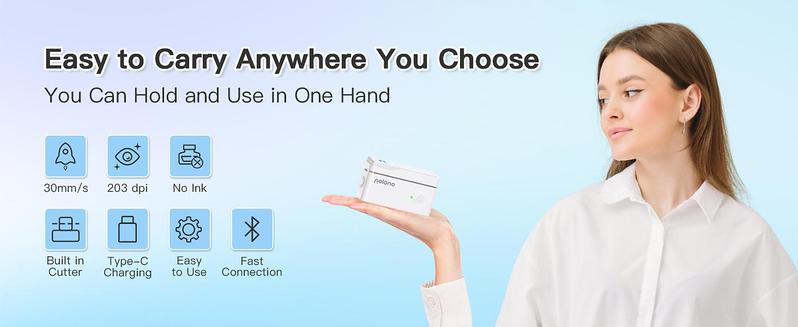 P31S Label Printer, Portable Bluetooth Label Maker, Thermal Printer for Organization, Storage, Office and Home, Gift