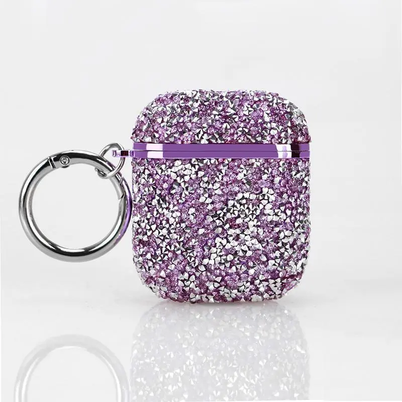 For Apple Airpods 4 3 2 Pro Glitter Rhinestone Case Bling Diamond Hard Protective Funda for Airpods Bluetooth Earphone Bag