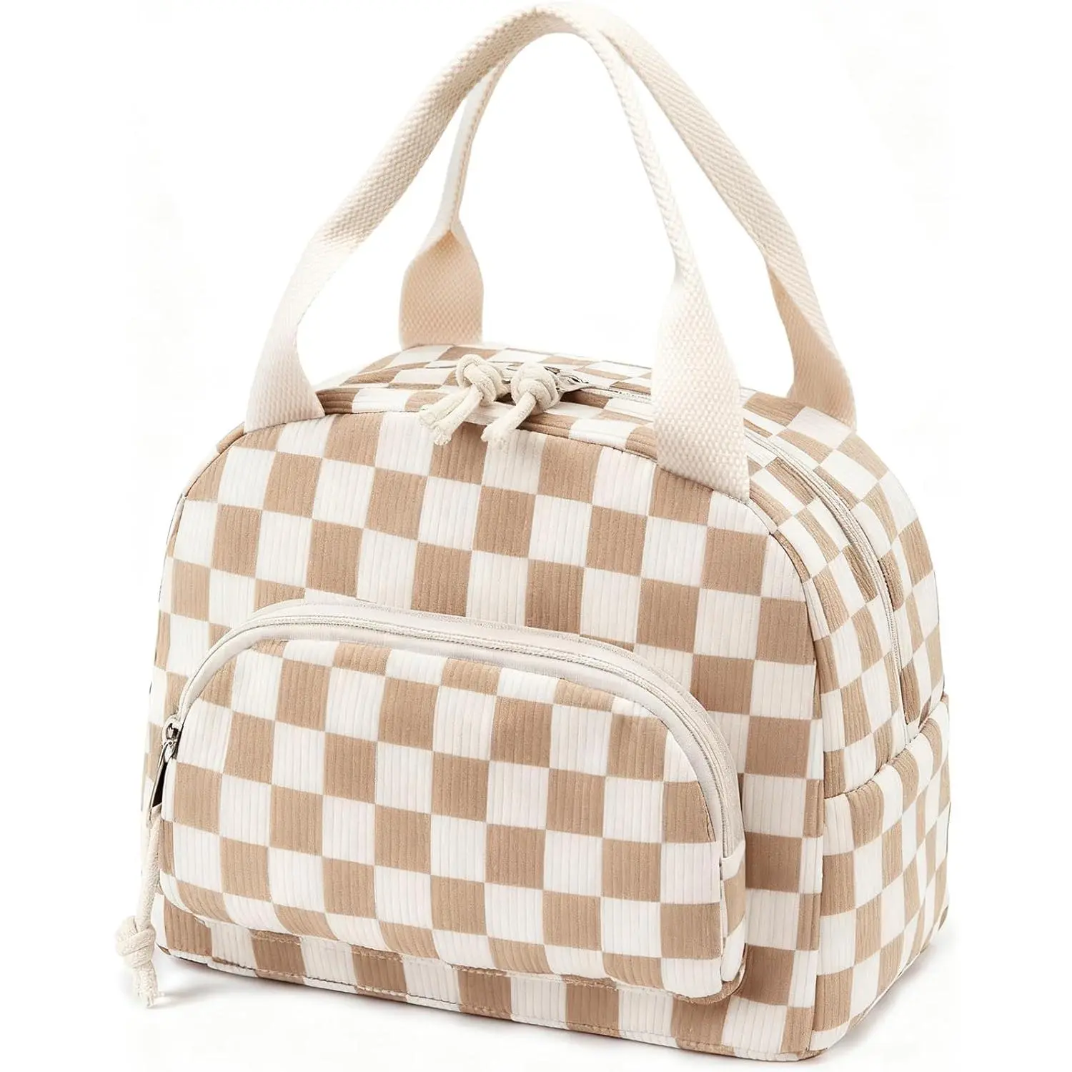 Beige-Brown Plaid